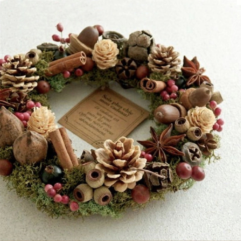 Handmade DIY Moss Wreath for Christmas Decoration | Home Decor