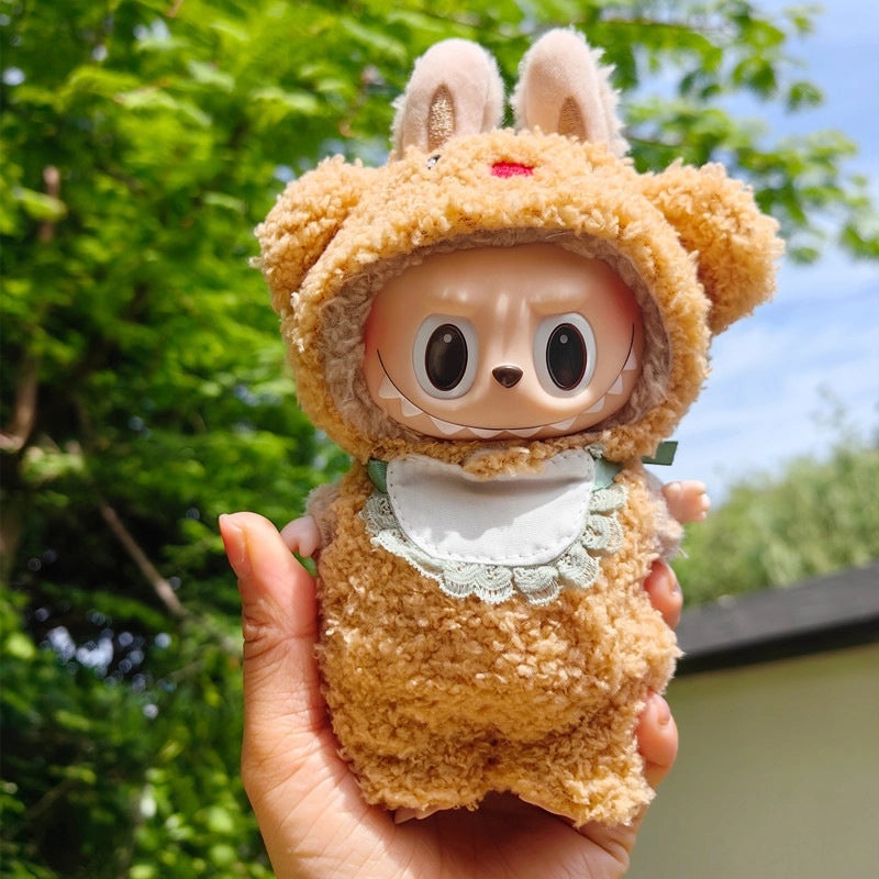 17cm Full-Length Bear Doll Clothes Set | Doll Accessories