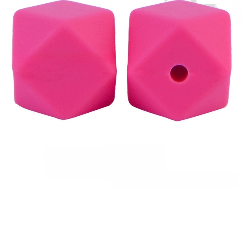 17mm Silicone Octagonal Beads for Pacifier Chains DIY Accessories | Baby & Mom Essentials
