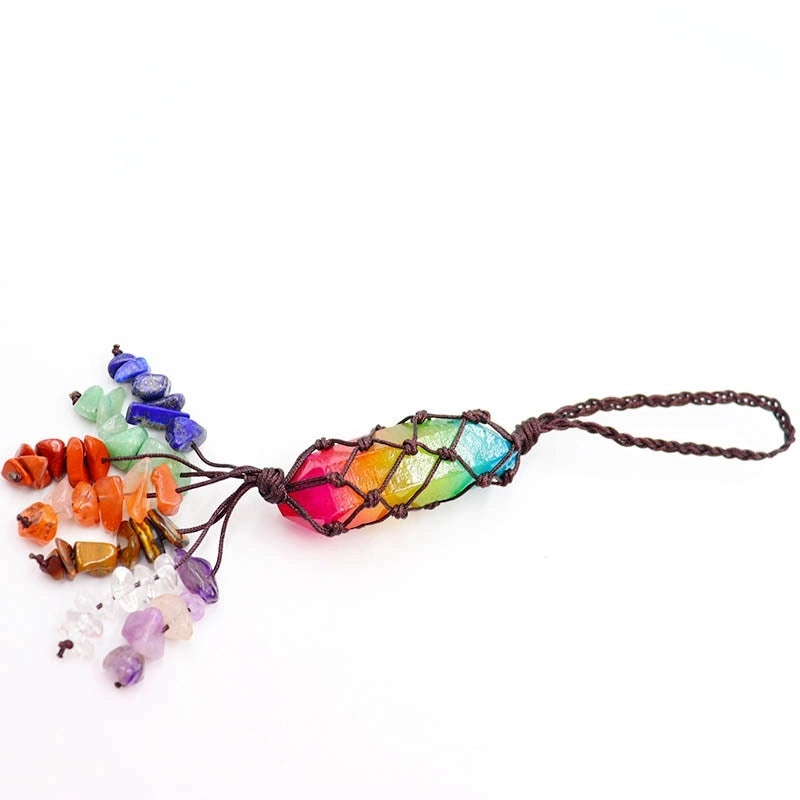 Vintage Minimalist Irregular Natural Stone Crystal Necklace Pendant|Jewelry & Accessories