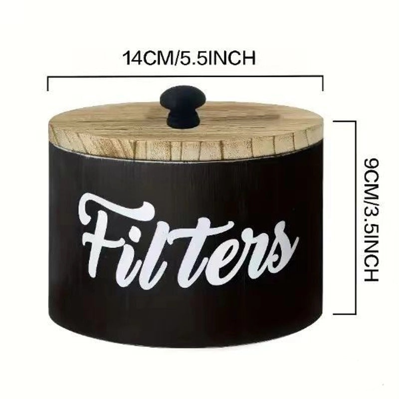 Wooden Coffee Filter with Minimalist Letter Design 1 Piece | Kitchen & Dining Accessories