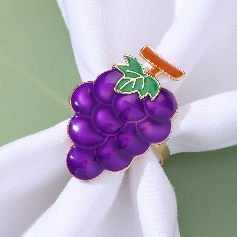 Elegant Cherry Fruit Alloy Napkin Ring for Casual Dining | Tableware & Dining Accessories