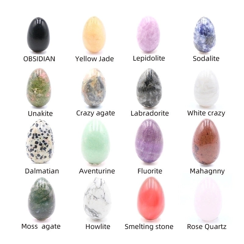Natural 30mm Agate Egg Stone Semi-Precious Crystal Mineral Specimen|Semi-Precious Stones & Crystals