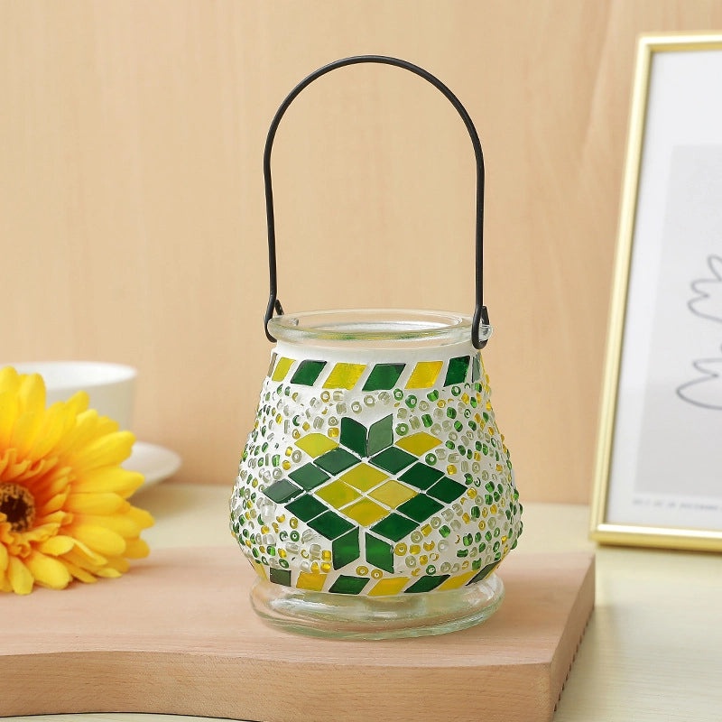 Handcrafted Painted Clay Geometric Glass Seed Beads | Handmade Jewelry Accessories