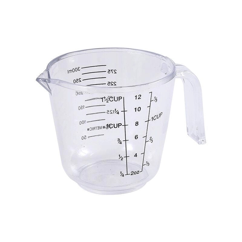 Transparent Dual-scale Measuring Cup 150-1000ml PS Plastic Liquid and Dry Ingredients Container|Kitchen Measuring Tools