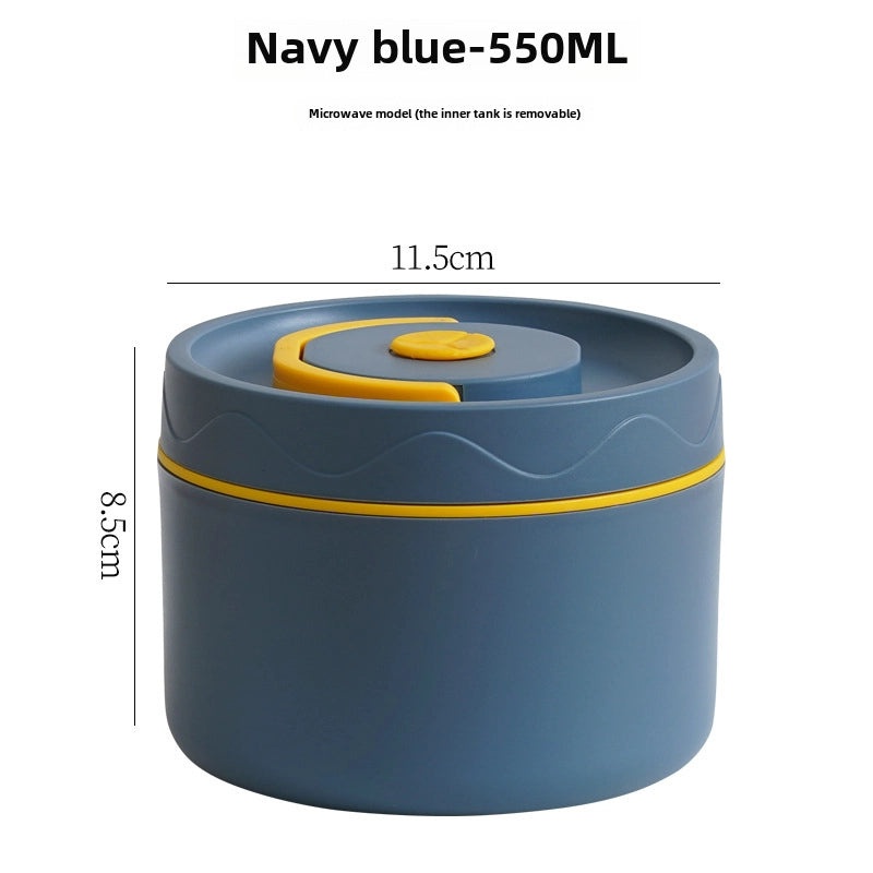 304 Stainless Steel Double-layer Insulated Lunch Box with Lid Portable Sealed Multi-compartment Food Container|Lunch Boxes & Containers