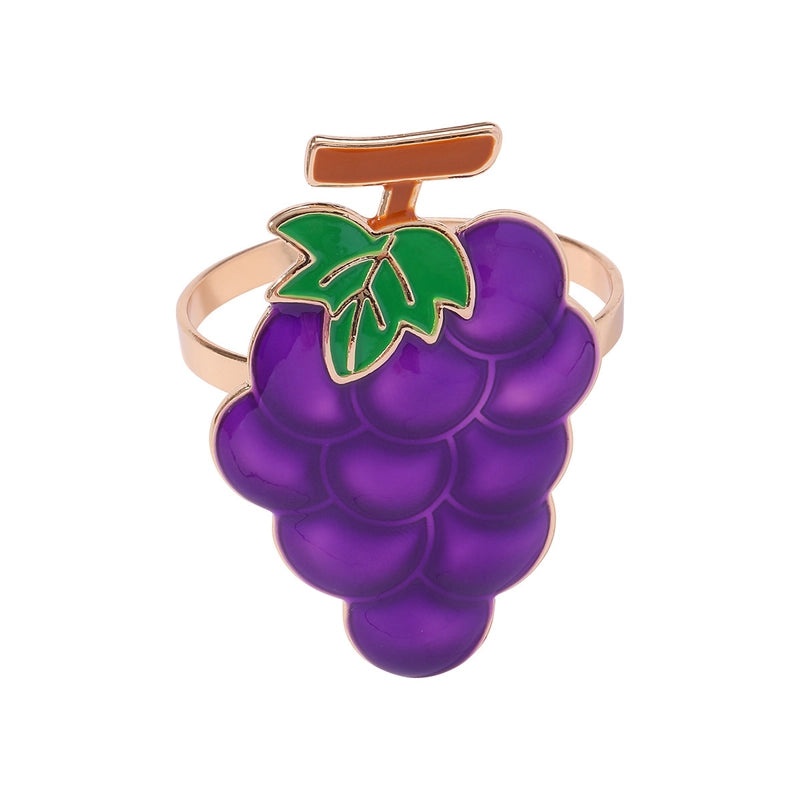 Elegant Cherry Fruit Alloy Napkin Ring for Casual Dining | Tableware & Dining Accessories
