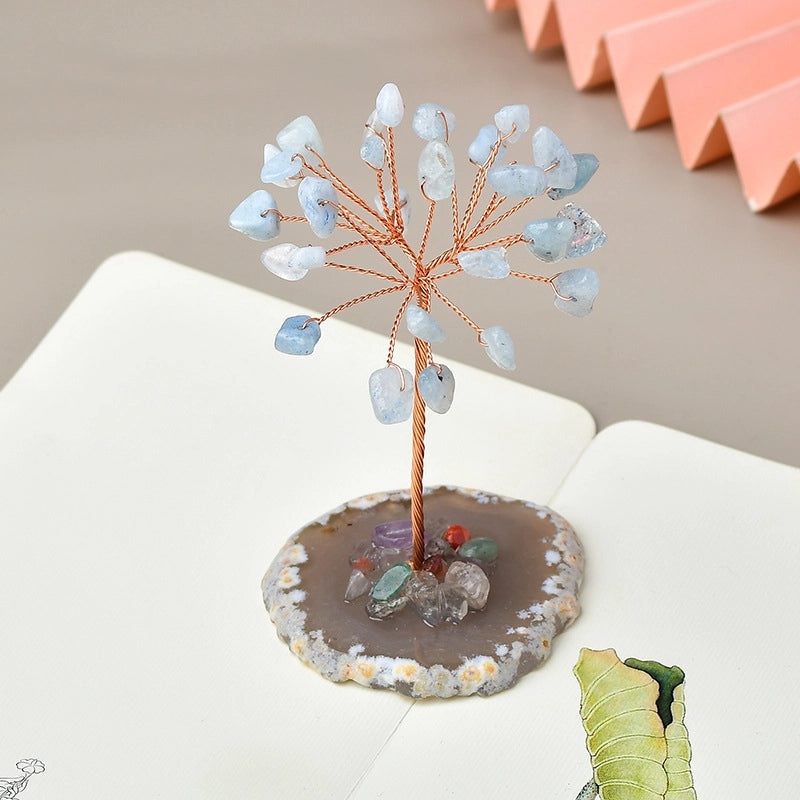 Elegant Minimalist Amethyst Crystal Tree Ornament|Home Decor & Artificial Decorations