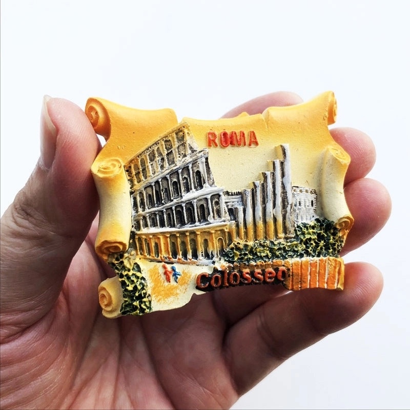 3-Piece Retro Streetwear Color Block Synthetic Resin Magnets Set|Home Decor & Magnets