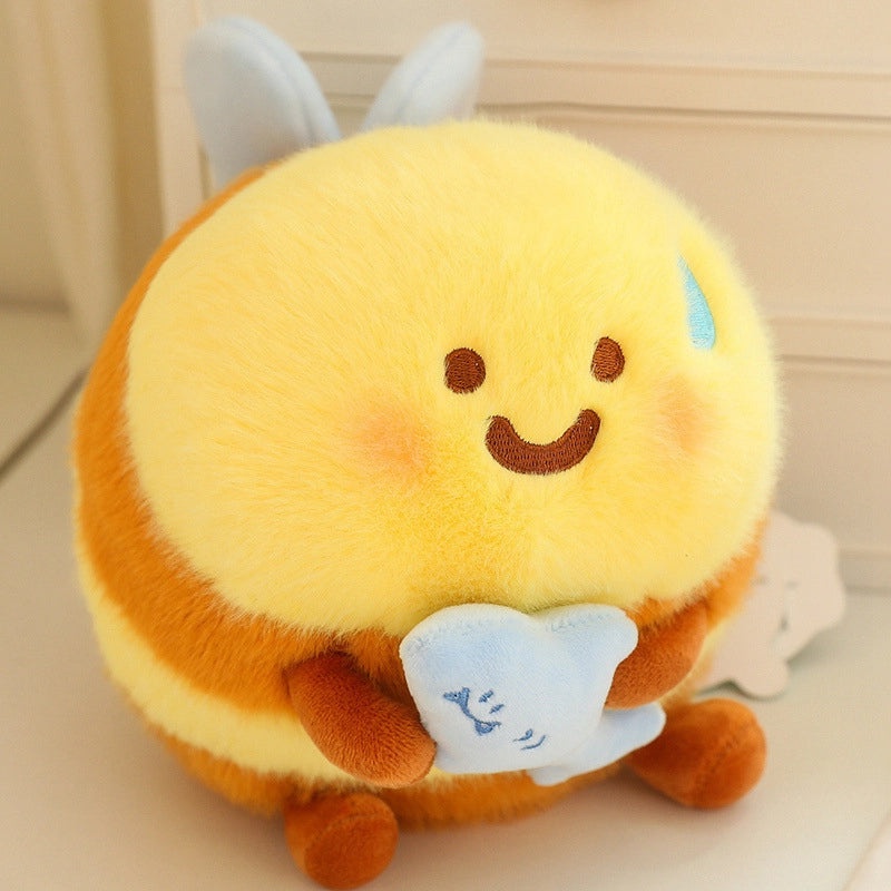 Cute Bee Plush Toy Soft Stuffed Animal with PP Cotton Filling|Plush Toys & Stuffed Animals