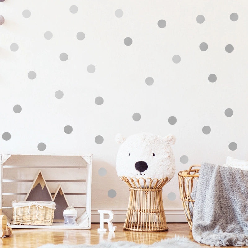 Simple Dot Pattern Wall Stickers for Kids' Bedroom, Porch, and Living Room Decoration|Home Decor Wall Stickers