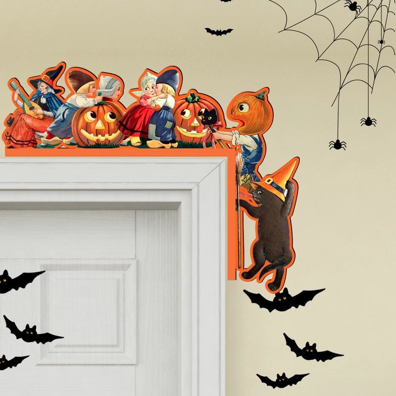 Halloween Pumpkin Wood Hanging Decoration for Fall | Seasonal Home Decor