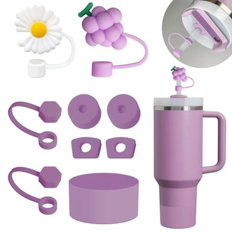 Adorable Animal Flower Silicone Cup Sleeve Set | Drinkware Accessories