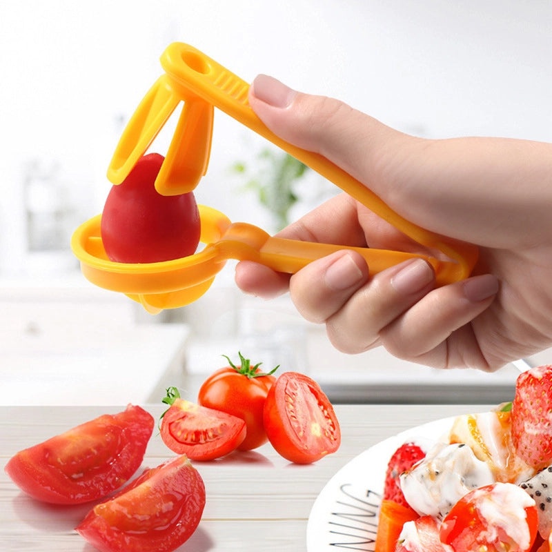 Simple Solid Color Plastic Fruit Cutter 1 Pc | Kitchen Gadgets