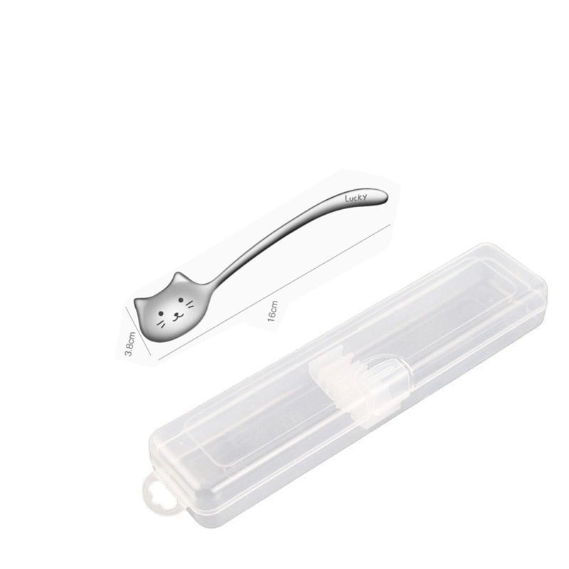 Adorable Cat Design 304 Stainless Steel Spoon Single Piece|Kitchen Utensils