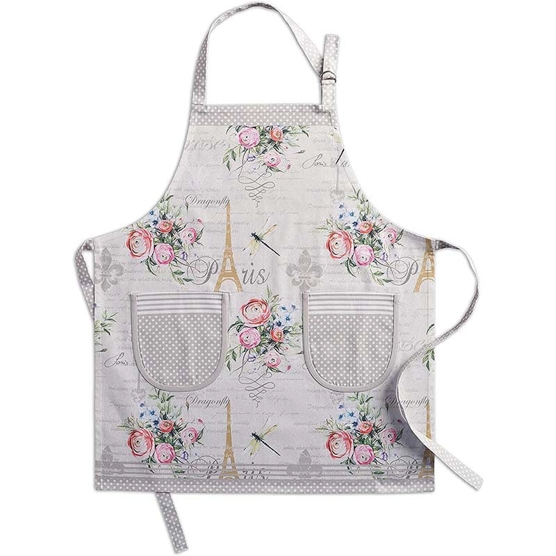 Digital Printed Neck Apron for Kitchen Gardening Cafe Work Retro Style | Kitchen & Dining Aprons