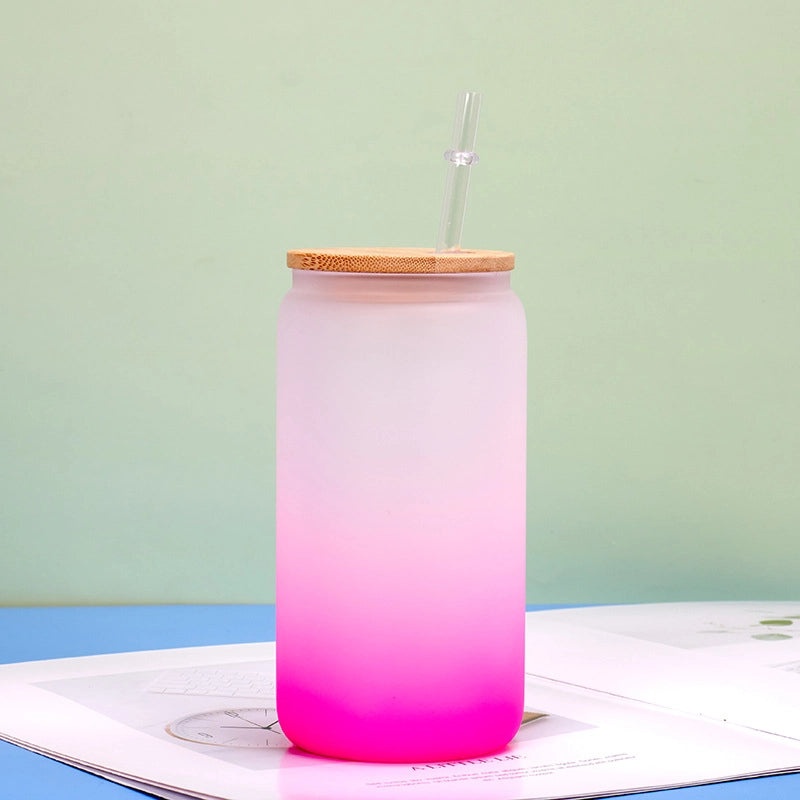 Mason Cup with Bamboo Lid and Straw|Outdoor Drinkware