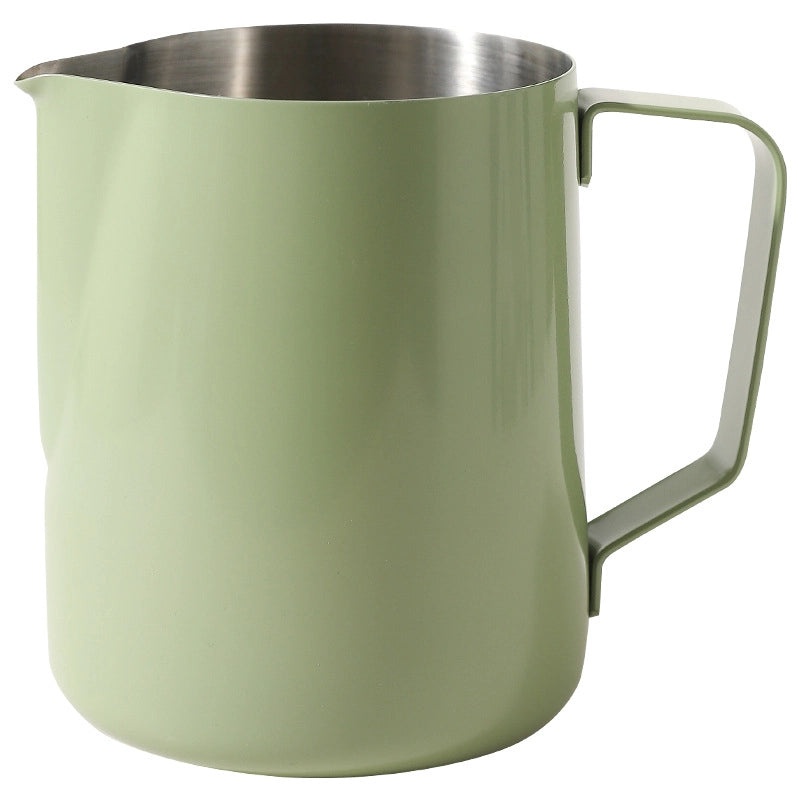 304 Stainless Steel Flower Shaped Coffee Cup with Pointed Spout Gradient Color Creative Milk Pot|Kitchen & Dining