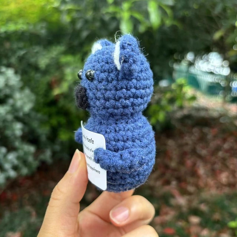 Handmade Wool Knitted Penguin Plush Toy for Stress Relief and Fun | Toys & Games