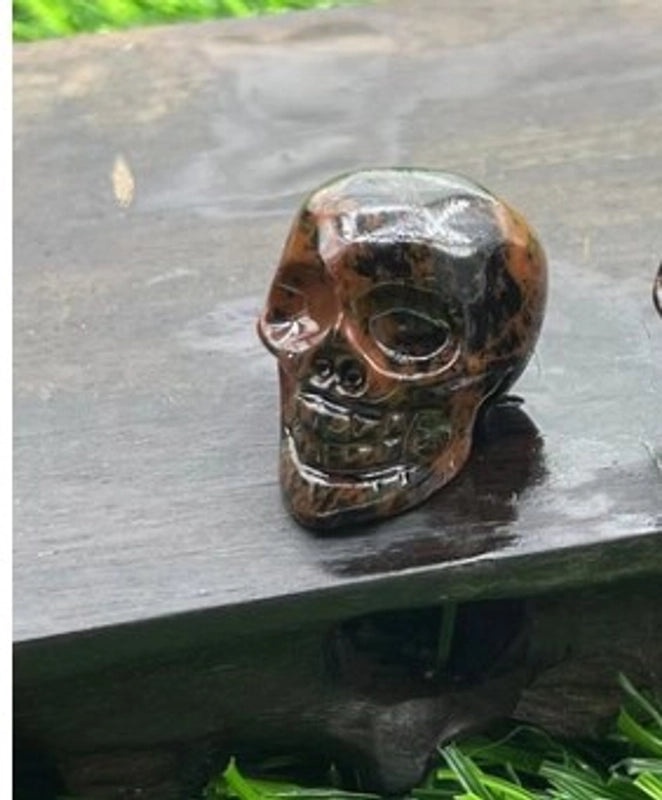 Halloween Punk Skull Natural Stone Decor|Jewelry & Accessories