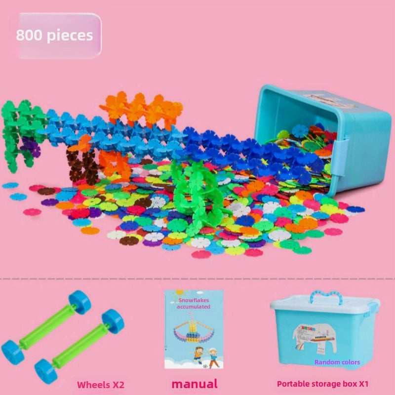 Snowflake Building Blocks for Kids Aged 3-6, Thickened Educational Puzzle Toys for Boys and Girls|Children's Educational Toys