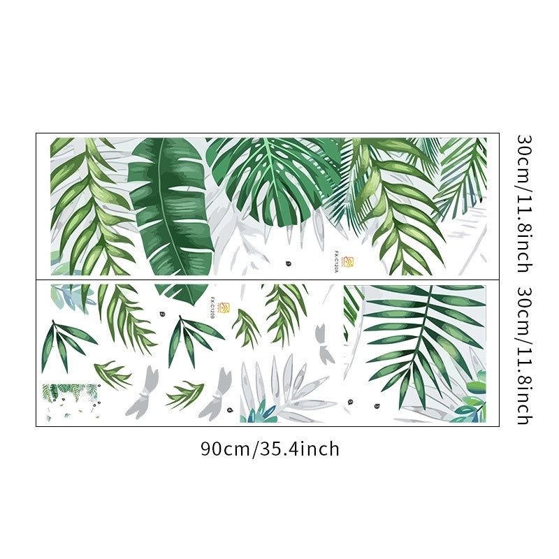 Tropical Green Leaf Wall Decals for Home Decor|Home Decoration