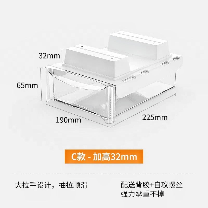 Invisible Under-Desk Drawer Storage Box for Study, Dorm, Bar & Computer Desk | Home & Office Storage Solutions