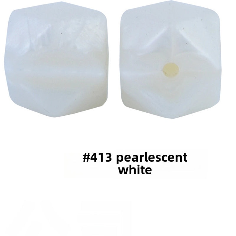 17mm Silicone Octagonal Beads for Pacifier Chains DIY Accessories | Baby & Mom Essentials