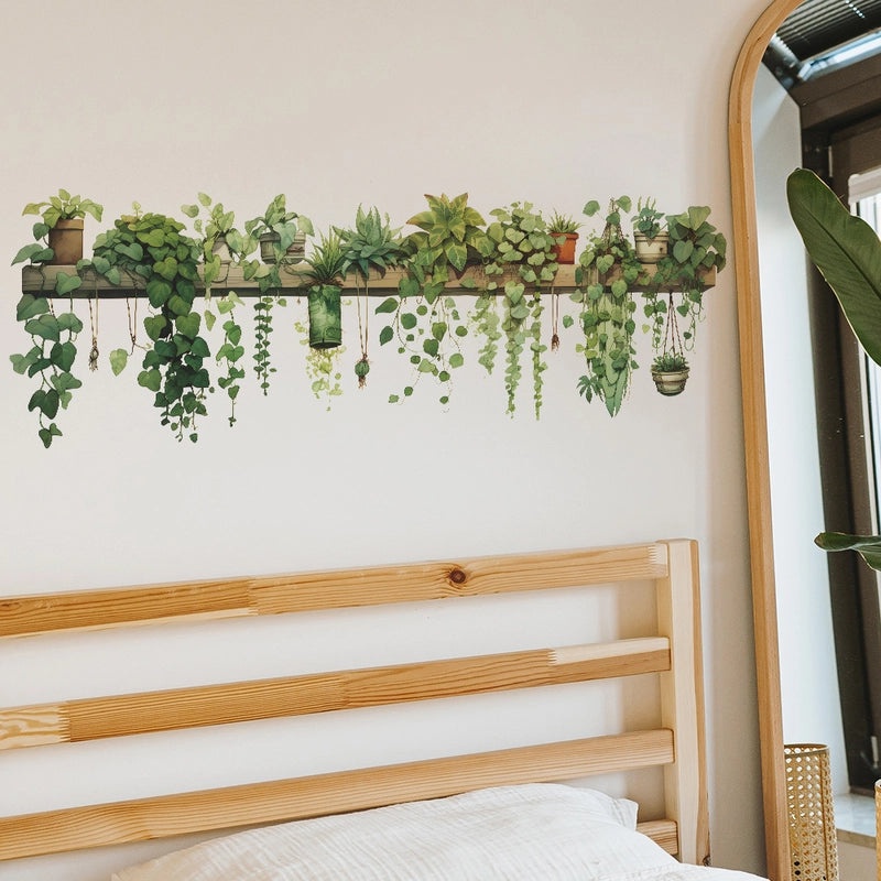 Cute Leaf Pattern PVC Wall Sticker for Home Decor|Wall Decals & Stickers