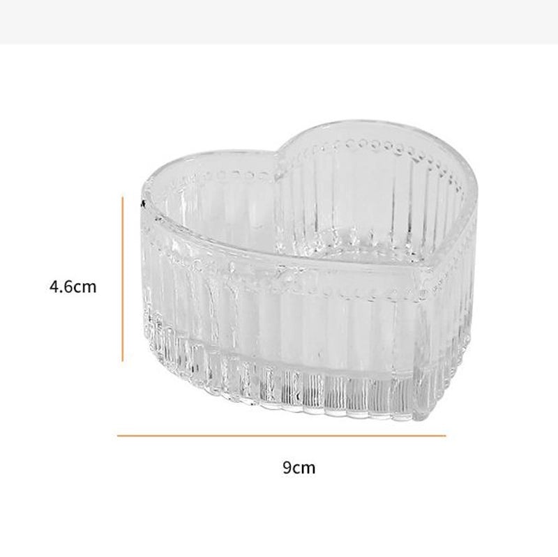 Heart Shaped Colored Glass Bowl Single Piece | Home Decor & Kitchenware