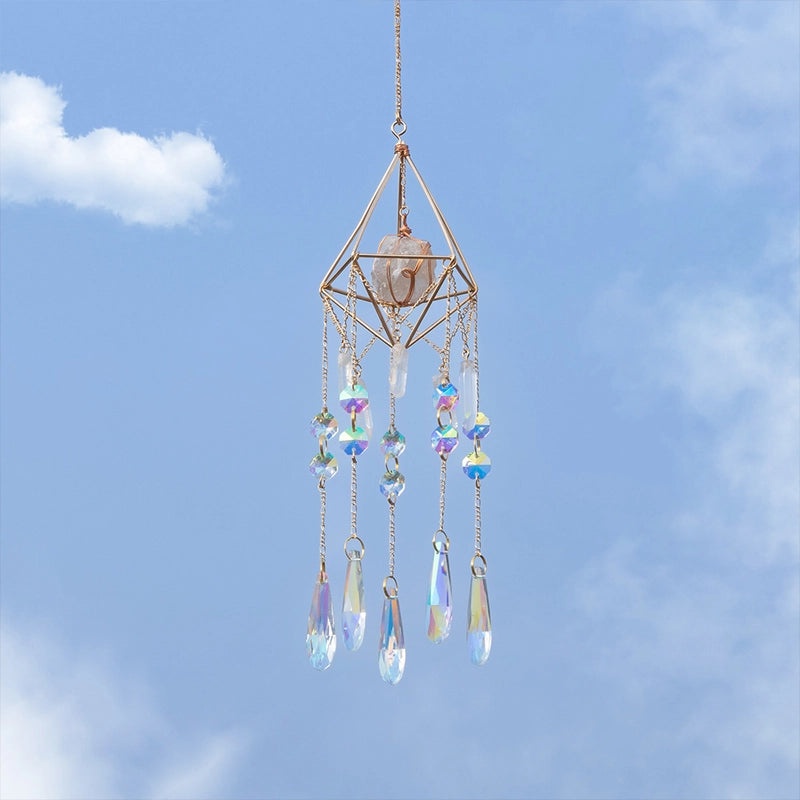 Elegant Geometric Crystal Dreamcatcher Wall Hanging Art|Home Decor