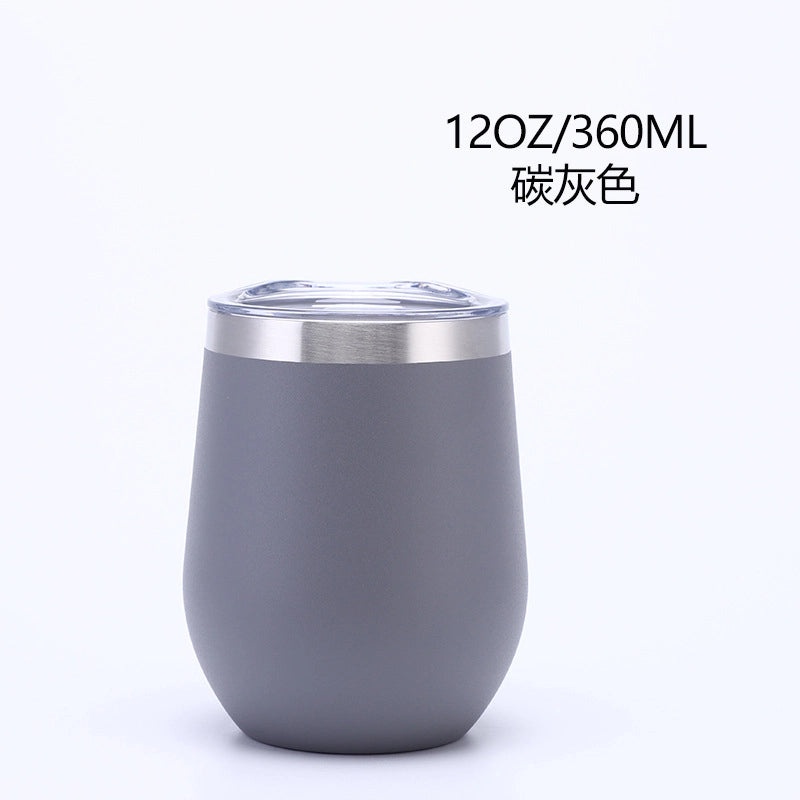 Creative Stainless Steel U-Cup Vacuum Water Bottle Portable Cute Eggshell Design|Drinkware & Water Bottles