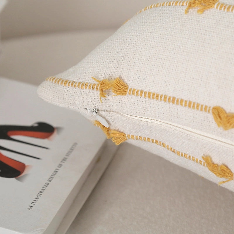 Striped Heart Pattern Polyester Pillow Covers for Bedding | Home Decor & Bedding