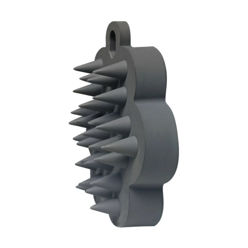 Minimalist Solid Color Silicone Shampoo Brush for Casual and Elegant Hair Care|Hair Care Accessories