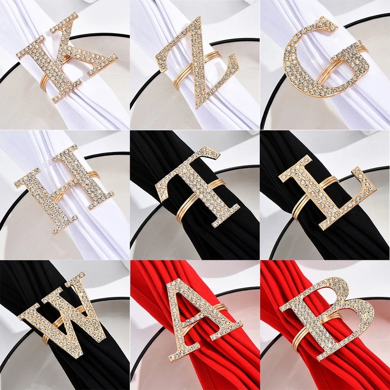 Stylish Metal Letter Napkin Holder Single Piece|Dining Table Accessories