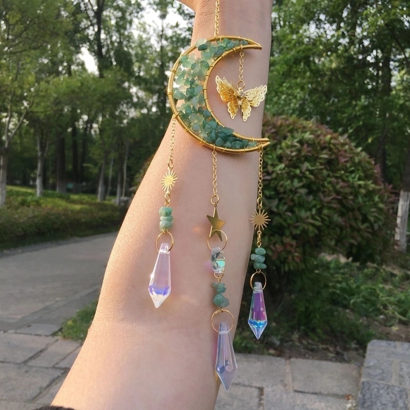 Vintage Star and Moon Metal Wind Chime | Home Decor & Garden Accessories