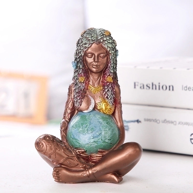 Earth Goddess Resin Figurine | Home Decor & Collectibles