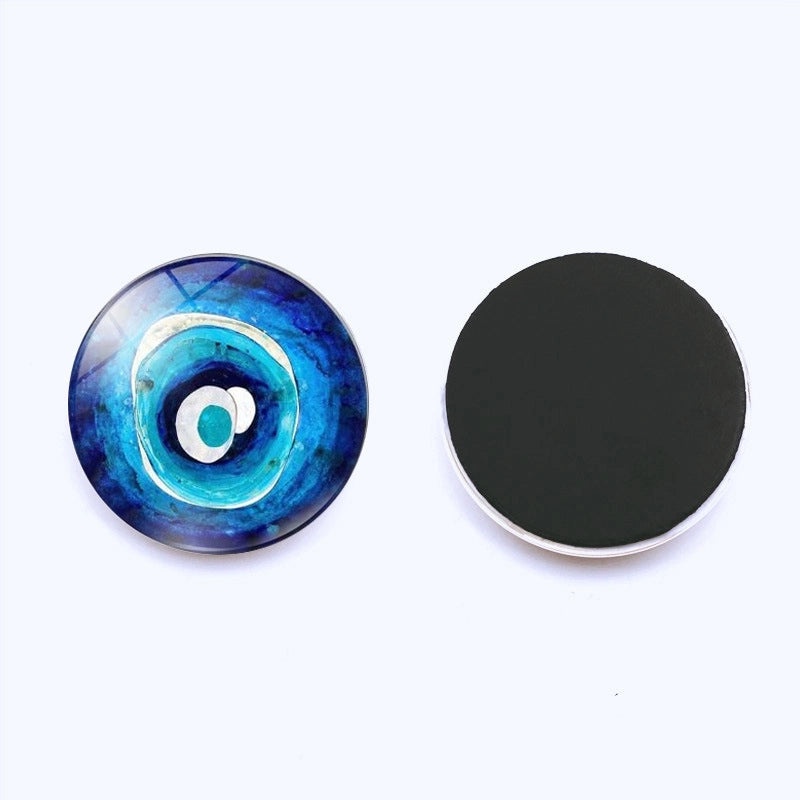 Evil Eye Refrigerator Magnets Blue Glass Crystals 25mm Turkey Magnetic Paper Holders|Home Decor & Kitchen Accessories