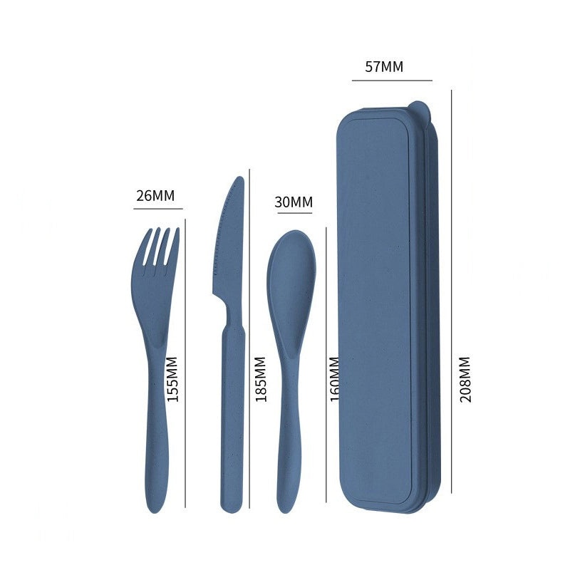 Wheat Straw Casual Tableware Set Solid Color Eco-Friendly Dinnerware | Kitchen & Dining