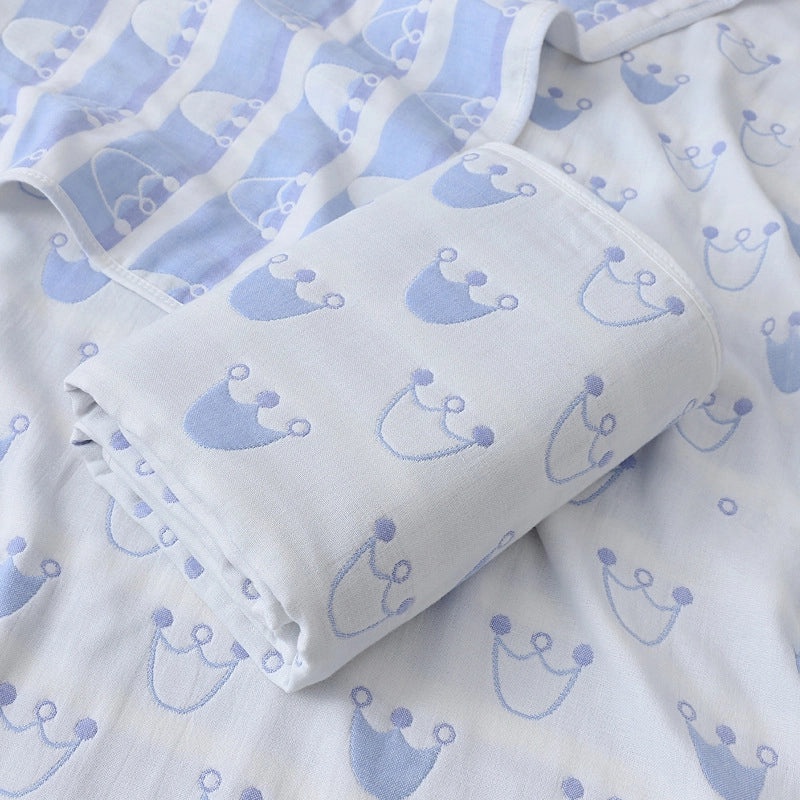 Soft Cotton Gauze Baby Bath Towel 110x110cm Wrap Jacquard Quilt Spring Summer|Baby Bath Towels & Quilts