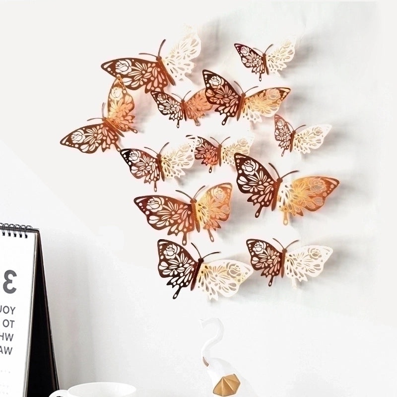 Charming Butterfly Paper Wall Decal Decorative Wall Art for Home Bedroom Living Room|Home Decor Wall Stickers