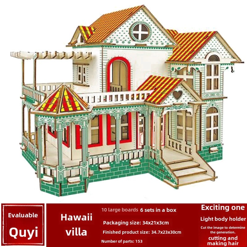 Handmade Wooden 3D Puzzle for Kids and Adults | Educational Toys & Games