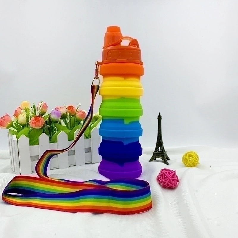 Colorful Tie Dye Silicone Water Bottles for Everyday Use|Casual Drinkware and Accessories