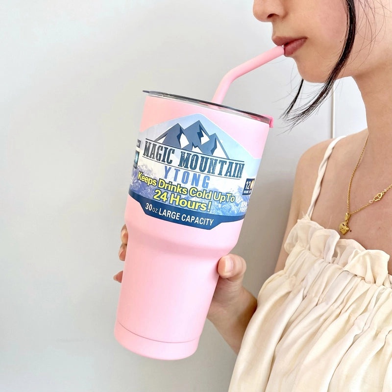 Insulated Stainless Steel Thermos Mug in Solid Colors for Everyday Use|Drinkware & Thermoses