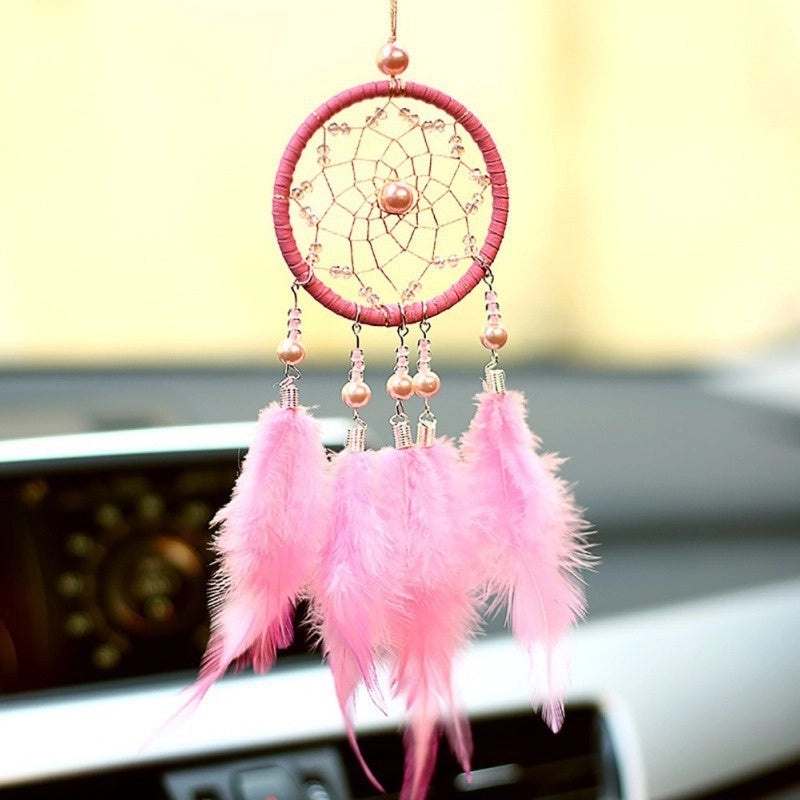 Bohemian Feather Dreamcatcher Pendant for Bag Keychain Car and Home Decor|Home Decor Accessories