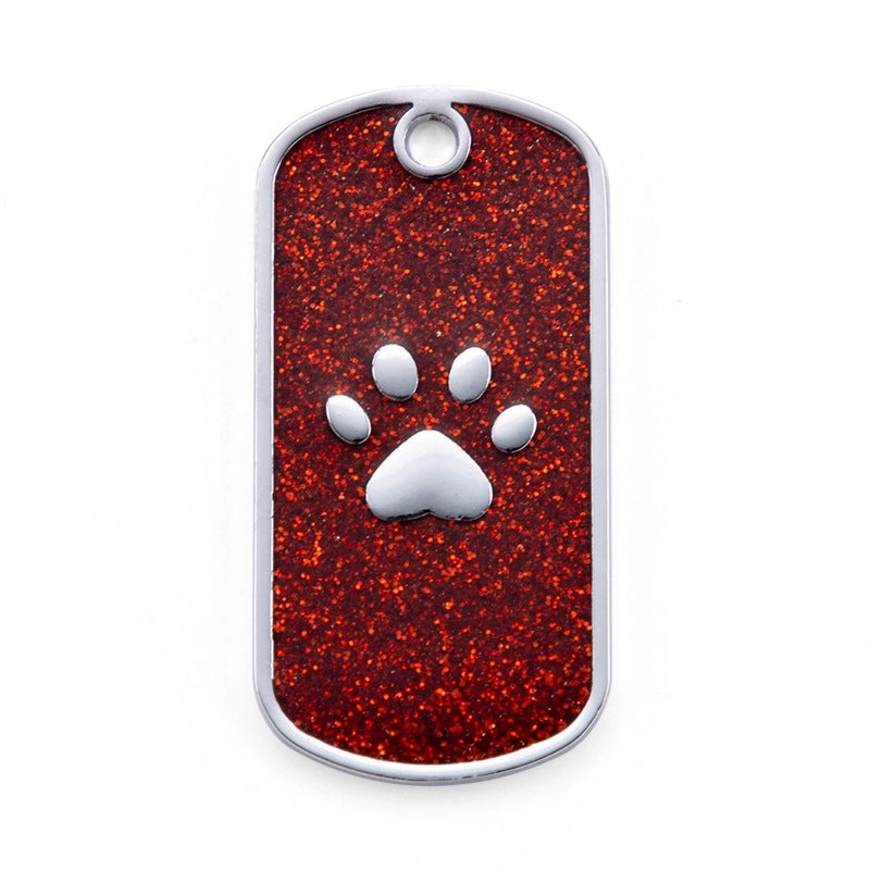 Sleek Metal Footprint Pet Charms for Minimalist Style|Pet Accessories & Jewelry