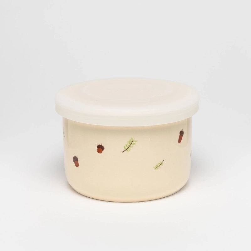 韩版宝宝辅食碗 带刻度陶瓷保温碗 硅胶盖儿童餐具|儿童餐具用品