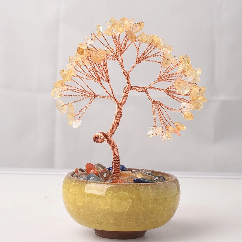 Elegant Amethyst Crystal Tree Ornament for Home Decor|Home Decor Ornaments