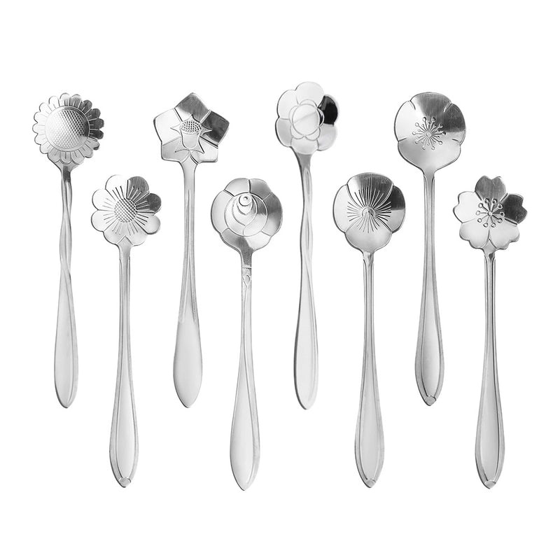 Vacation Floral Stainless Steel Spoon Single Piece | Kitchen & Dining Accessories