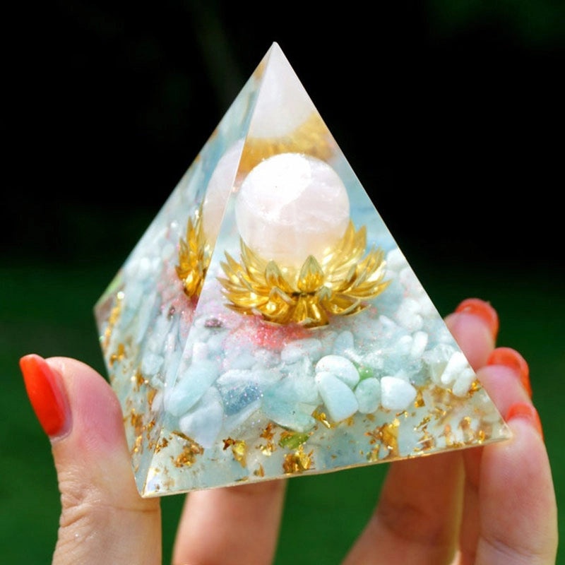 Minimalist Pyramid Resin Crystal Ornament|Home Decor